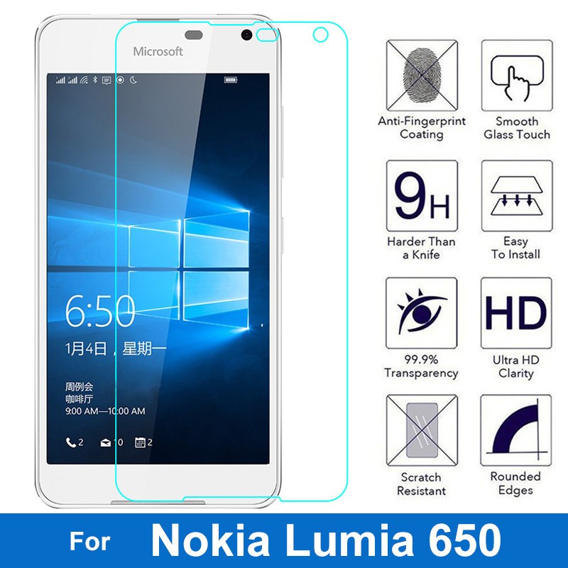 Kính Cường Lực Microsoft Lumia 650 Phụ Kiện Đầy Đủ (Trong Suốt)