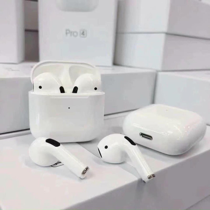 [Mã ELFLASH5 giảm 20K đơn 50K] [RẺ VÔ ĐỊCH] Tai nghe Blutooth 5.0 Airpod Pro 4 định vị, đổi tên, cảm biển siêu nhạy