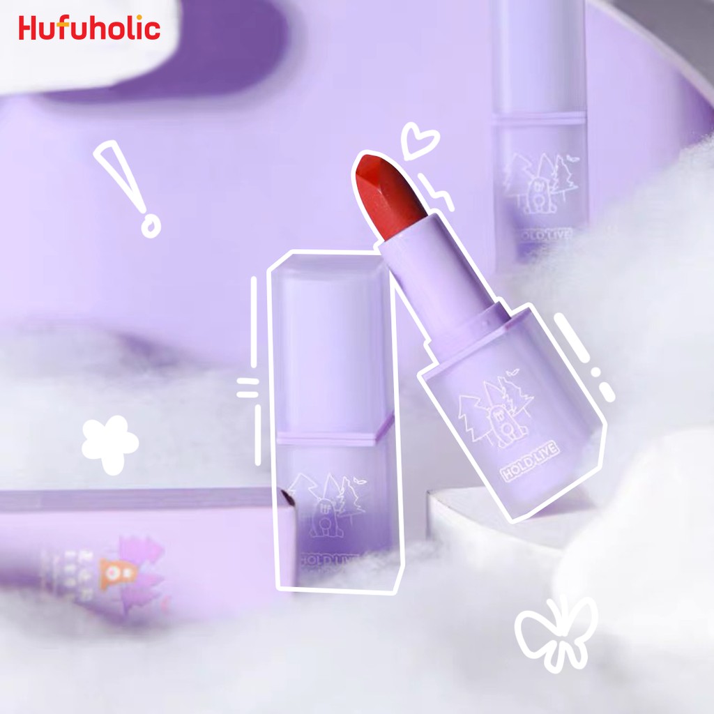 Son thỏi lì HOLD LIVE gấu tím mềm mịn Maddie Bear Soft Fog Lipstick Holdlive HL459 HLIV70