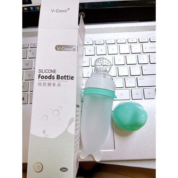 [Tặng đầu thìa silicon] Túi nhai ăn dặm trái cây chống hóc V-coool Silicon cho bé Beehouse