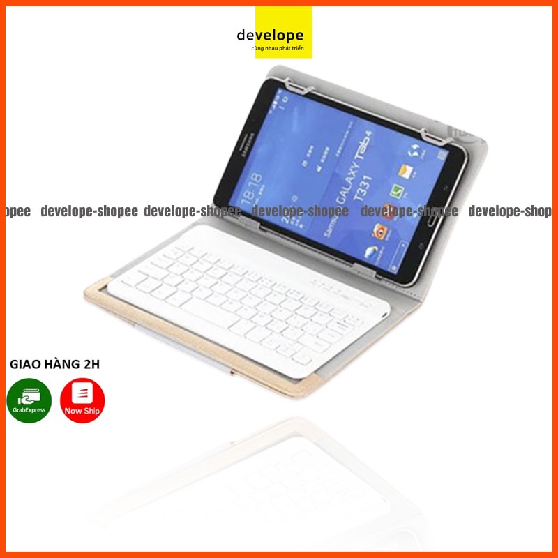 Bao da bàn phím kết nối Bluetooth cho Ipad, máy tính bảng đến 8inch