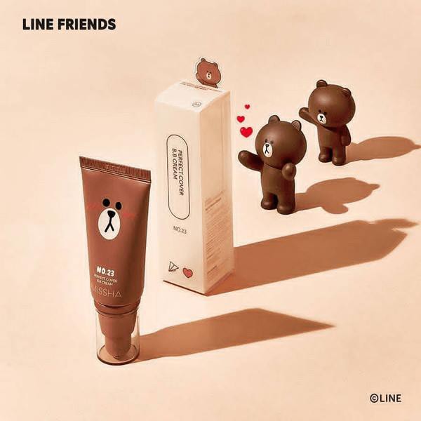 Kem nền Missha M Perfect Cover BB Cream Line Friends Edition ...