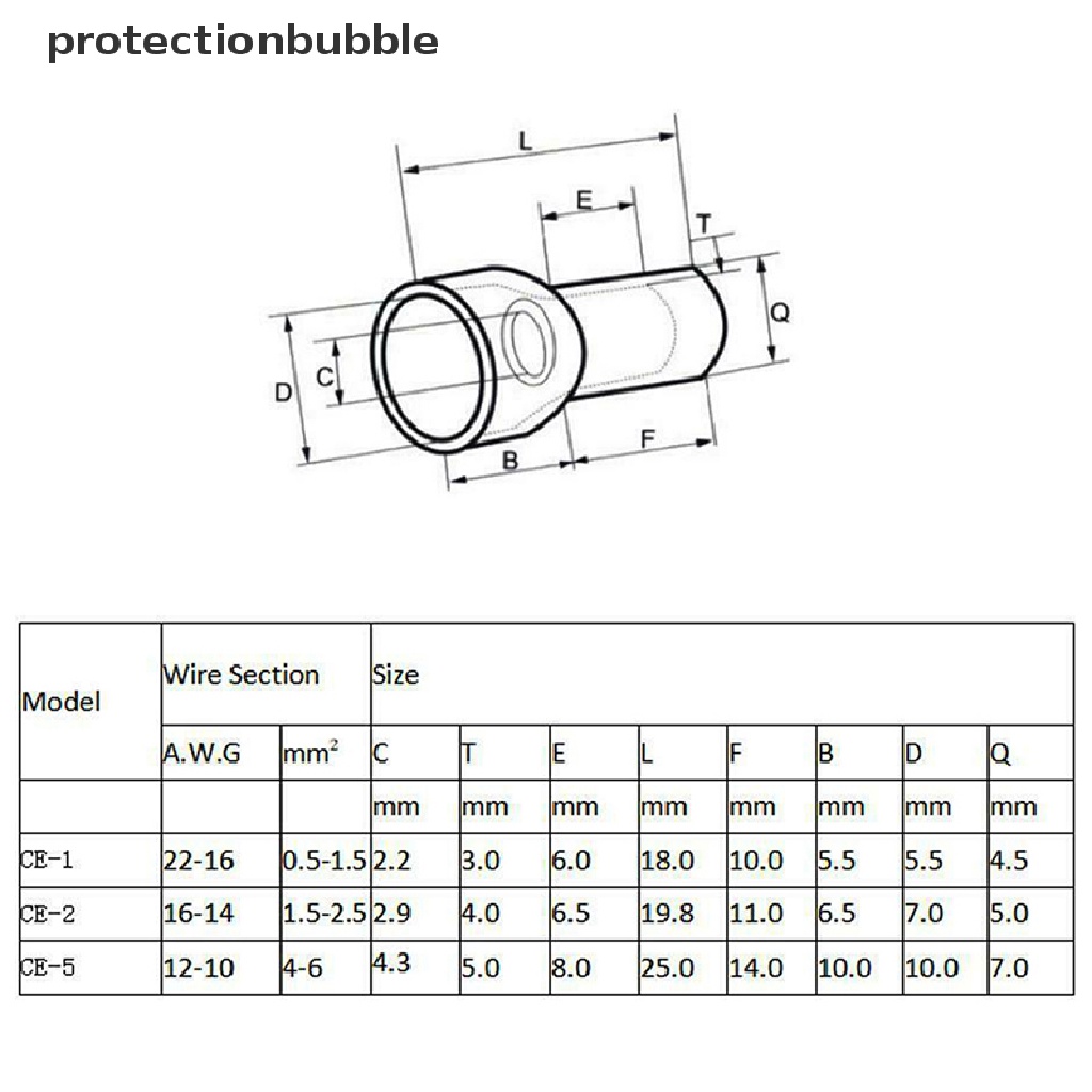 Set 1000 Đầu Nối Dây Điện CE1X CE2X Ce5Xxclosed Chuyên Dụng