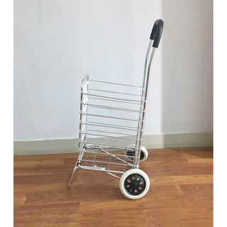 Xe kéo đi chợ inox gấp gọn