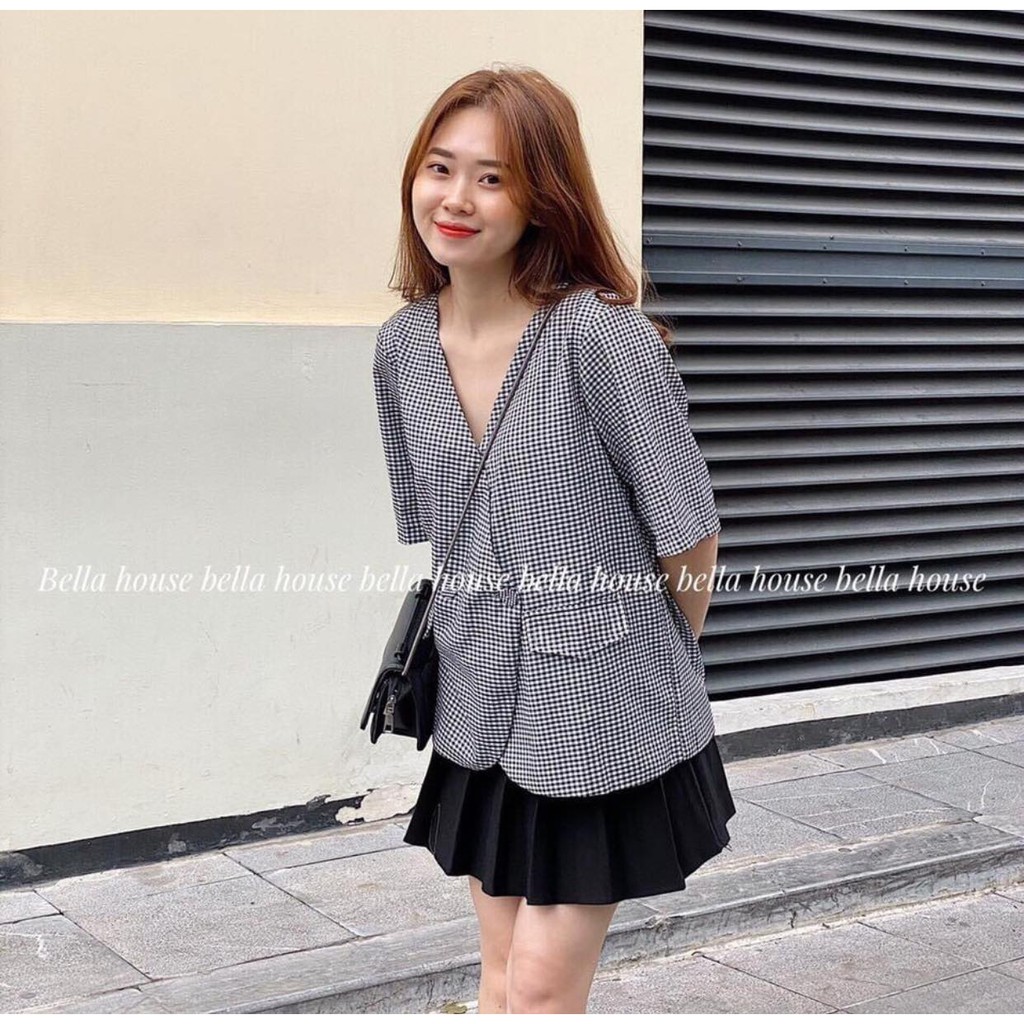 Set  áo Vest + Cv xoè xếp ly | BigBuy360 - bigbuy360.vn