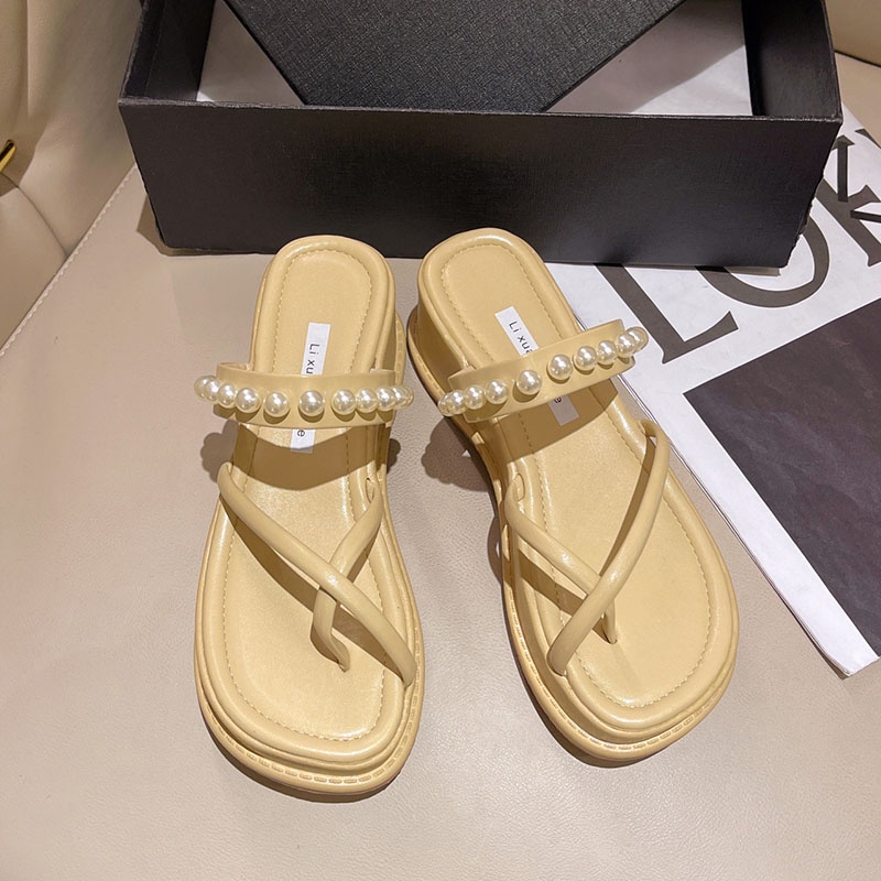 Dép quai ngang IELGY đế dày thời trang dành cho nữ