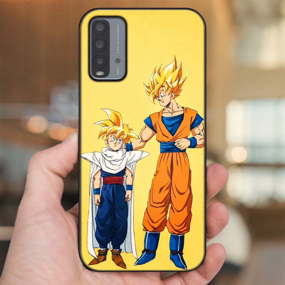 Ốp lưng Xiaomi Redmi 9T viền đen in hình Gohan Dragon Ball