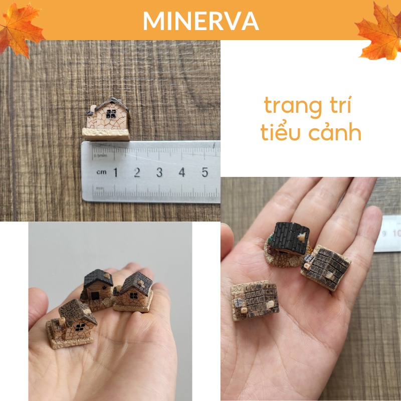 TIỂU CẢNH Mô hình nhà mini trang trí tiểu cảnh, sân vườn, chậu cây kiểng