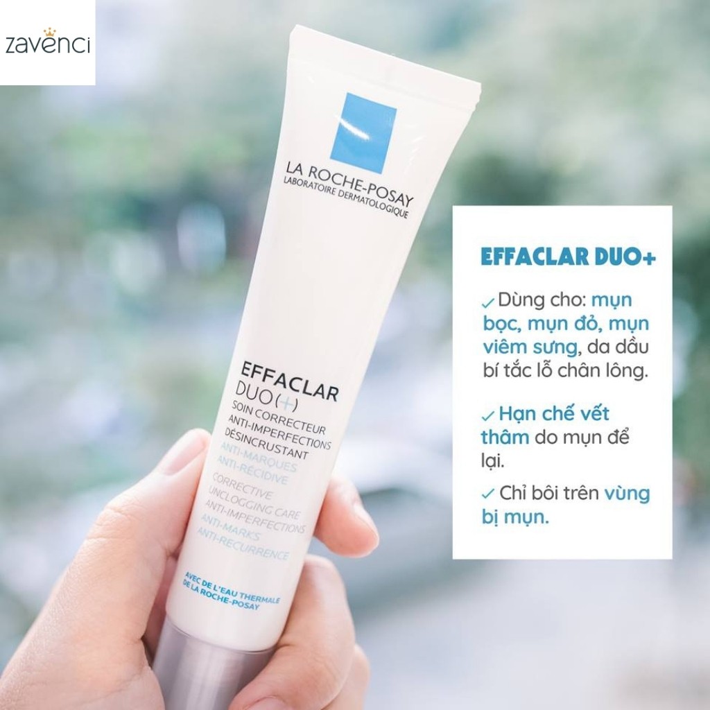 Kem Dưỡng Da La Roche-Posay Effaclar Duo+ Giúp Giảm Mụn Ngăn Ngừa Vết Thâm (40ml)