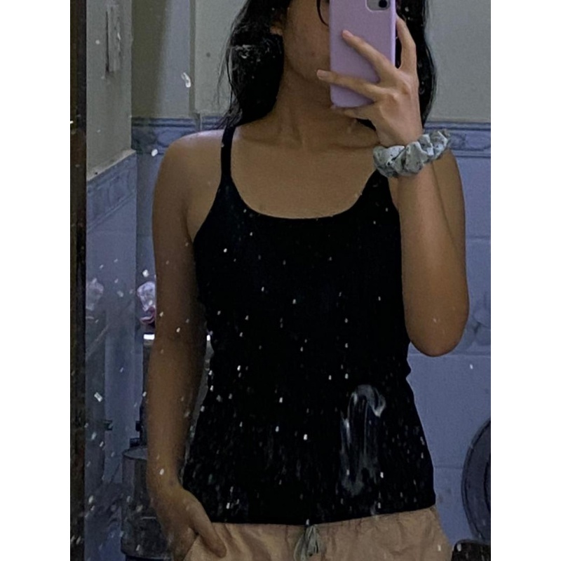 Áo Thun 2 Dây Nữ Trơn Nhiều Màu Dáng Dài Chất Vải Thoáng Mát A0002 babytee