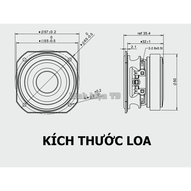 Loa toàn dải Peerless 2 inch