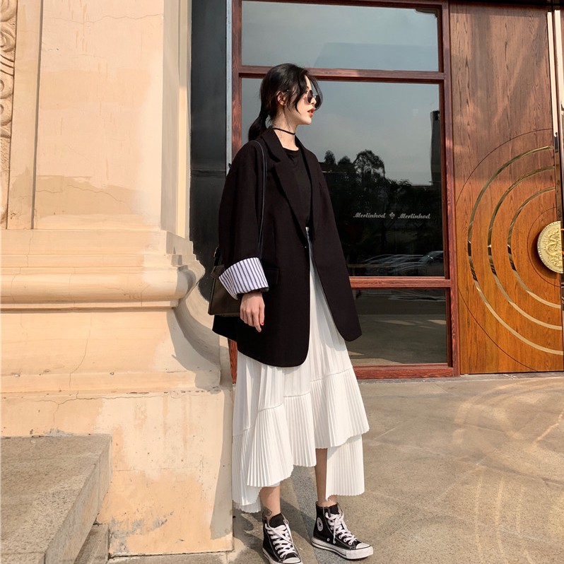 Chân váy xếp ly nữ thời trang công sở dạo phố đi tiệc Emilyshop ulzzang