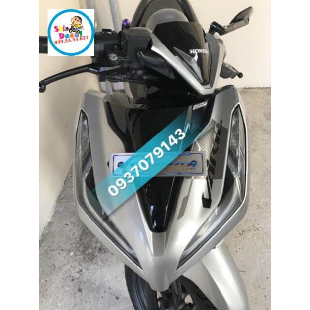 Tem rời Vario bạc xám in decal trong