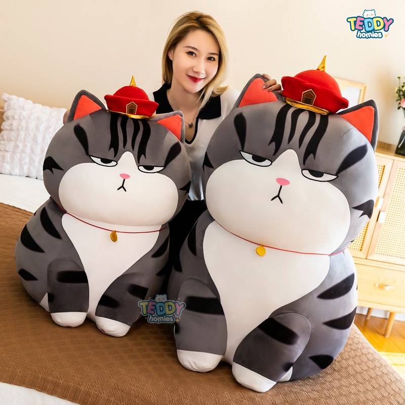 Mèo hoàng thượng size đại 1m - gấu bông hàng quảng châu cao cấp - mềm mịn