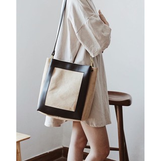 Túi xách nữ đeo chéo da lộn đựng vừa A4