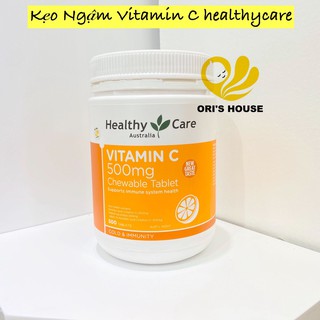 Kẹo viên ngậm bổ sung vitamin C Healthy Care 500mg ( 300v) - Úc