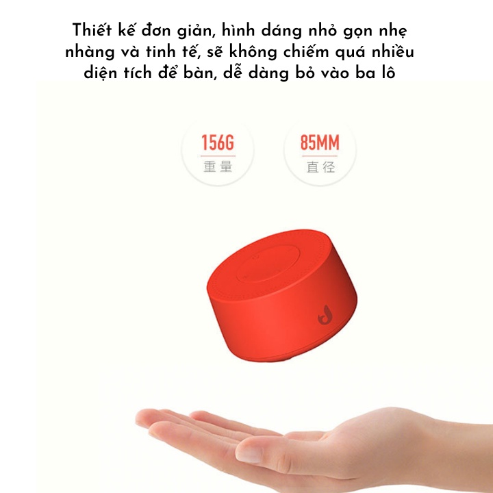Loa mini di động hình trống nhỏ gọn âm thanh sống động