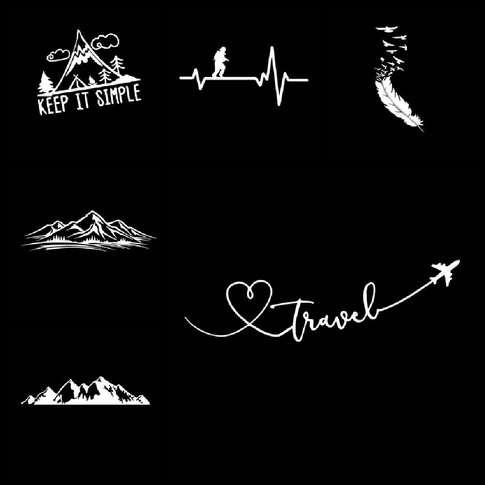 Nhãn Dán Trang Trí Xe Hơi Hình Lông Vũ Chống Thấm Nước