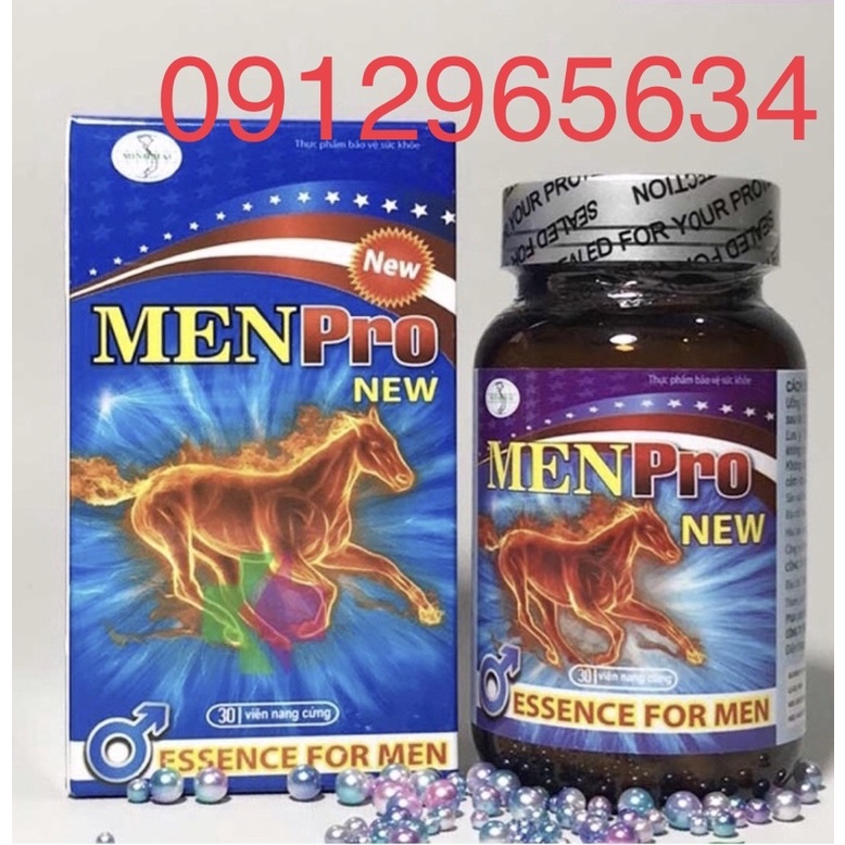 Viên uống Menpro New hỗ trợ tăng cường sức khoẻ cho phái mạnh 30 viên chính hãng