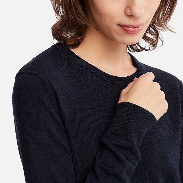 Áo len Merino extra fine U.N.I.Q.L.0