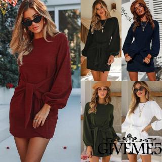 Đầm dài tay phối họa tiết trẻ trung thanh lịch dành cho nữ