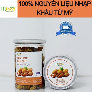 Hạnh Nhân Rang Bơ Nhập Khẩu Mỹ MFOOD - Vỏ Mỏng Siêu Ngon- Hủ 250g