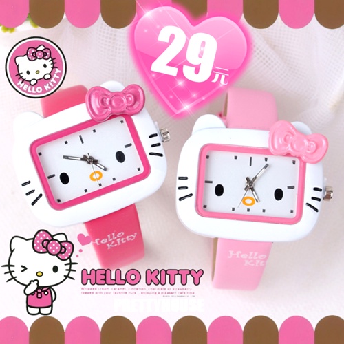 Đồng Hồ Trẻ Em KITTY19 Cao Cấp Hình Hello Kitty cho bé gái (Hình Chụp Thật) _ Chuyên sỉ