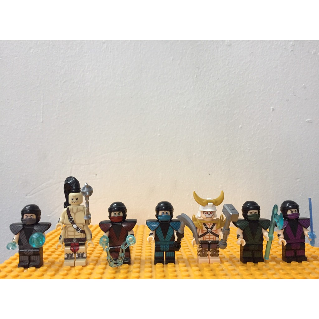 Mortal Kombat Đồ Chơi Lắp Ráp Non LEGO Mô Hình Minifigure Johnny Cage Sub-Zero Shao Kahn Reptile Goro KF6102