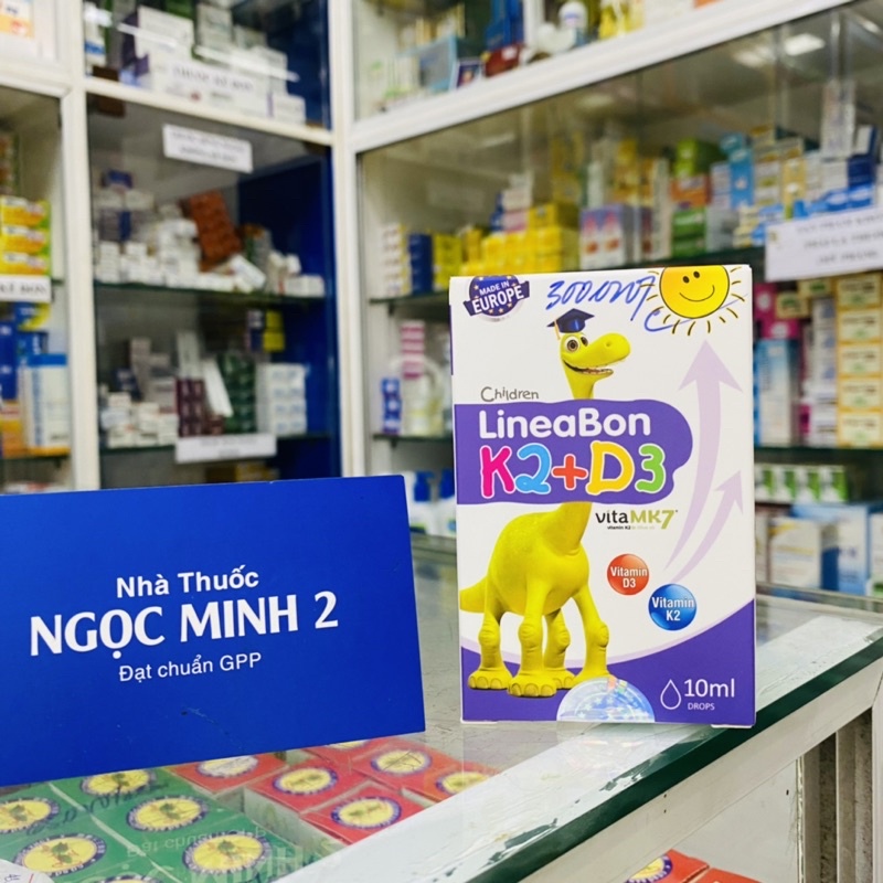 ✅ LINEABON K2+D3 Cung cấp VITAMIN cho bé Chai 10ml Vitamin D3 K2