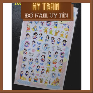 Stick dán móng hình búp bê, Nail sticker trang trí móng 2021