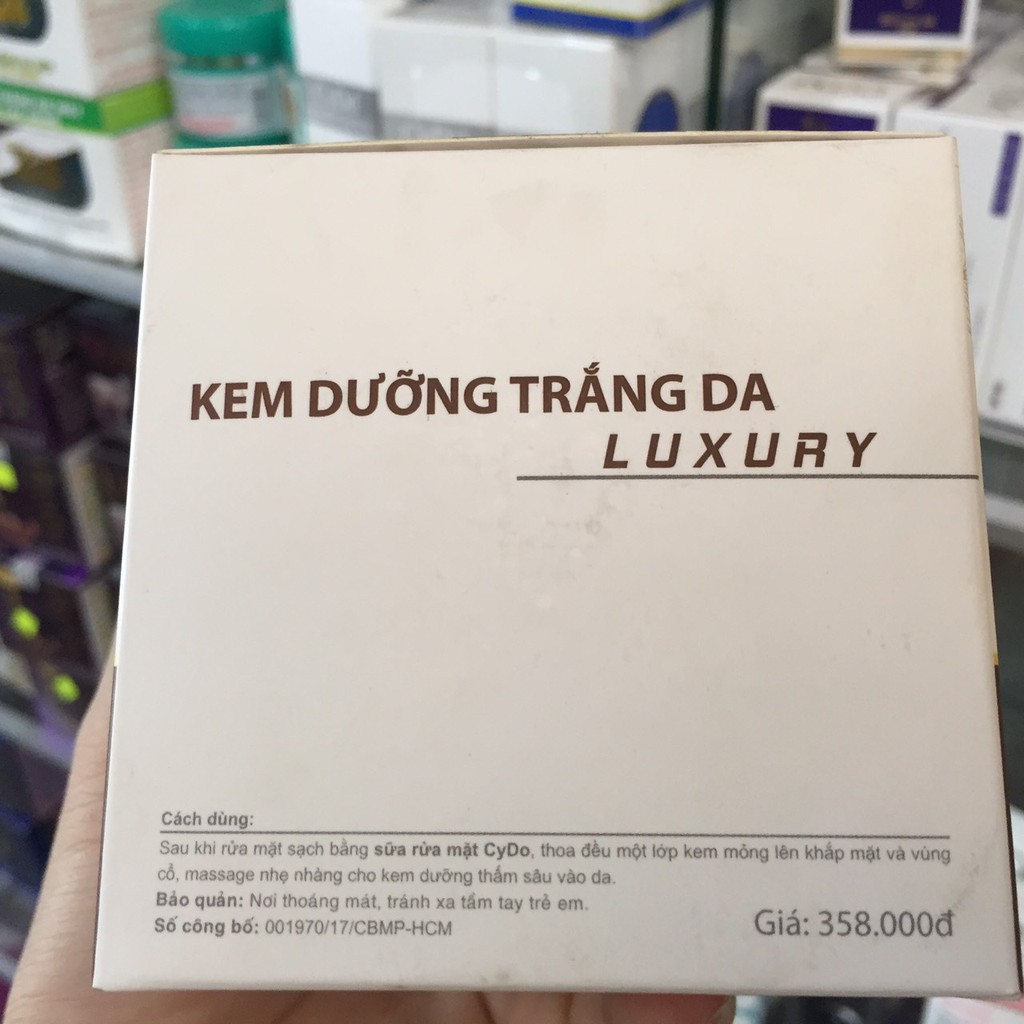 Kem dưỡng trắng da LUXURY CYDO GIÁ IN 358K