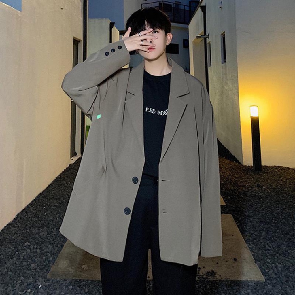 Áo Khoác Nam kiểu Blazer phong cách Hàn Quốc CALIBER năng động trẻ trung