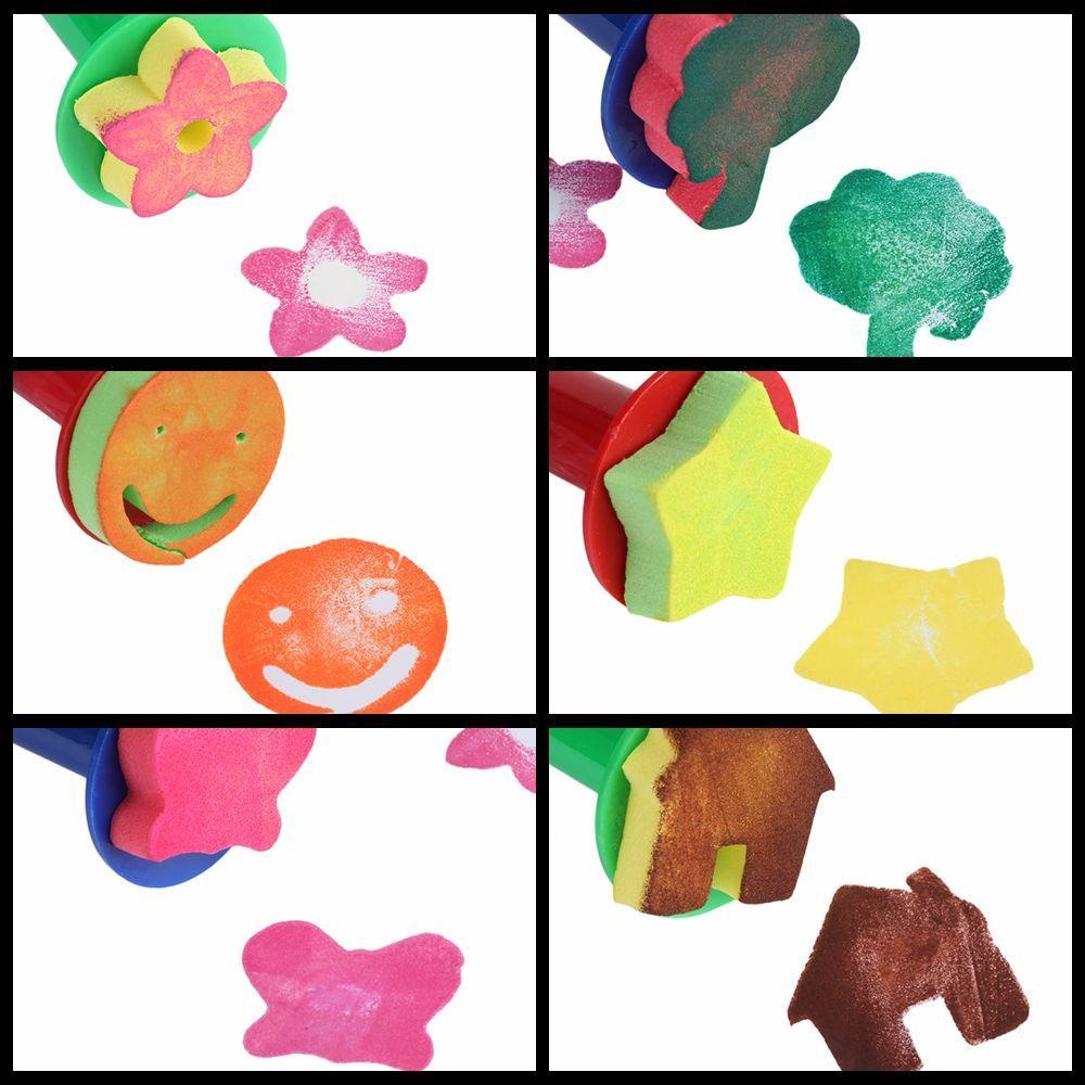 PISTA Set 6 Cọ Vẽ Bằng Bọt Biển EVA DIY