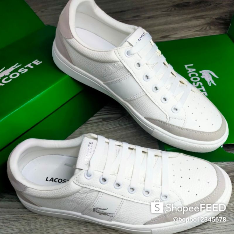 Giày dây Lacoste Courtlinee basic đế bằng