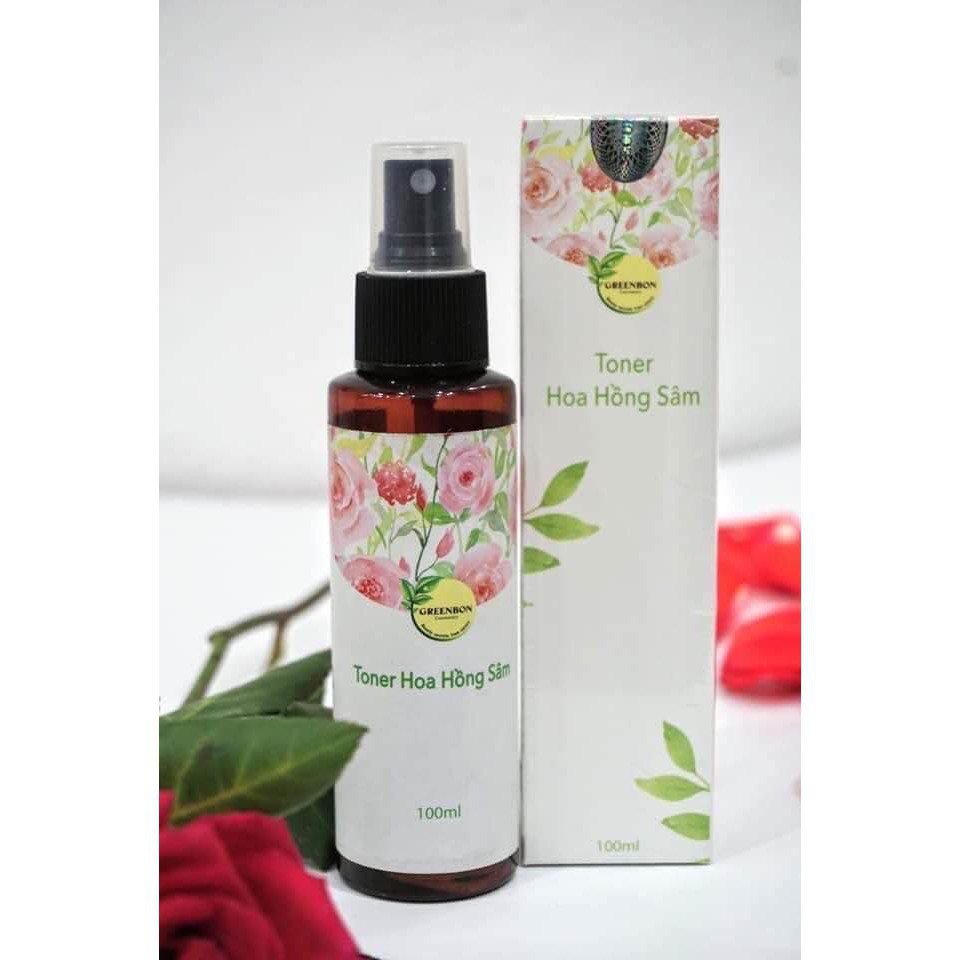 Toner hoa hồng sâm Greenbon