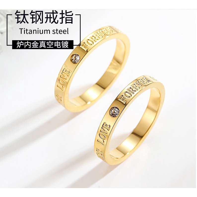 [FreeShip] Nhẫn nữ titan forever love J6-311 - CAM KẾT KHÔNG BAY MÀU