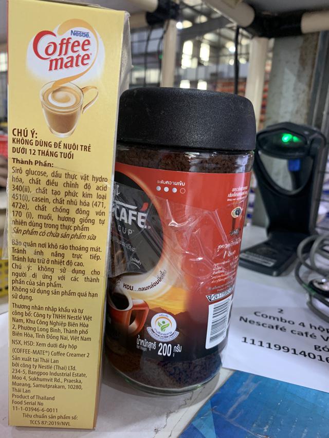 Combo 1 hộp bột kem pha café Coffee Mate (450g) + 1 hũ cà phê Nescafé Red Cup (200g)