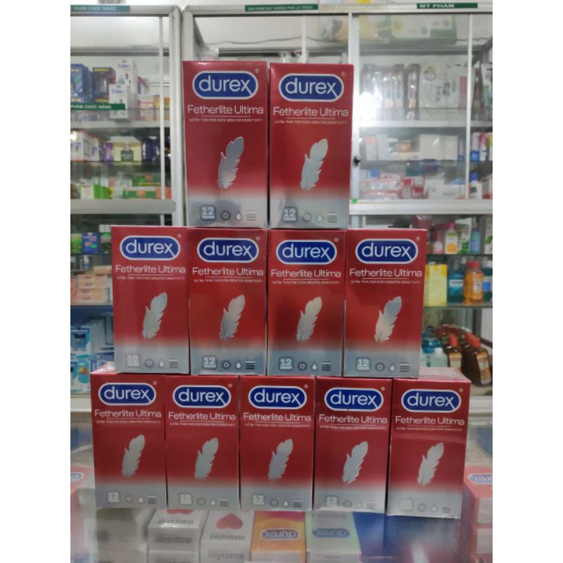 Bao cao su Durex Fetherlite Ultima 12 bao 🔥Xả hàng🔥 Siêu mỏng - truyền nhiệt nhanh