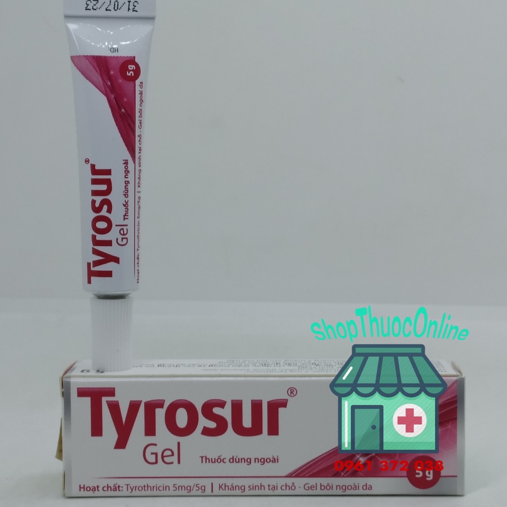 Gel bôi da TYROSUR tuýp 5g/25g
