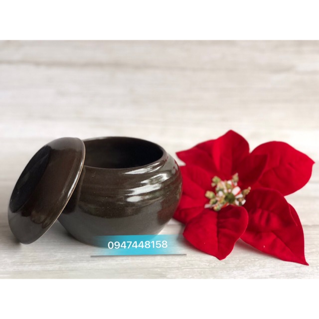 Âu đựng mỡ, gia vị có nắp đậy