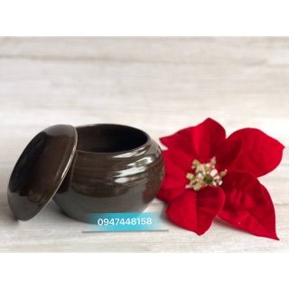 Âu đựng mỡ, gia vị có nắp đậy