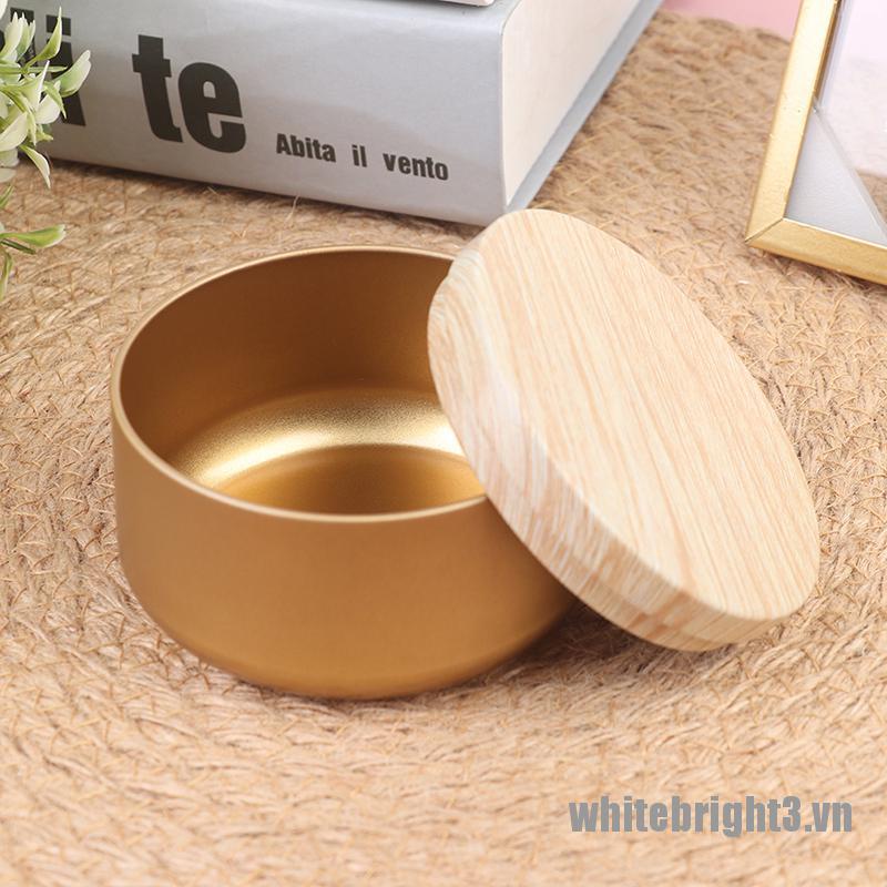 Hộp Đựng Nến / Mỹ Phẩm / Nến / Đồ Trang Điểm Có Nắp Gỗ