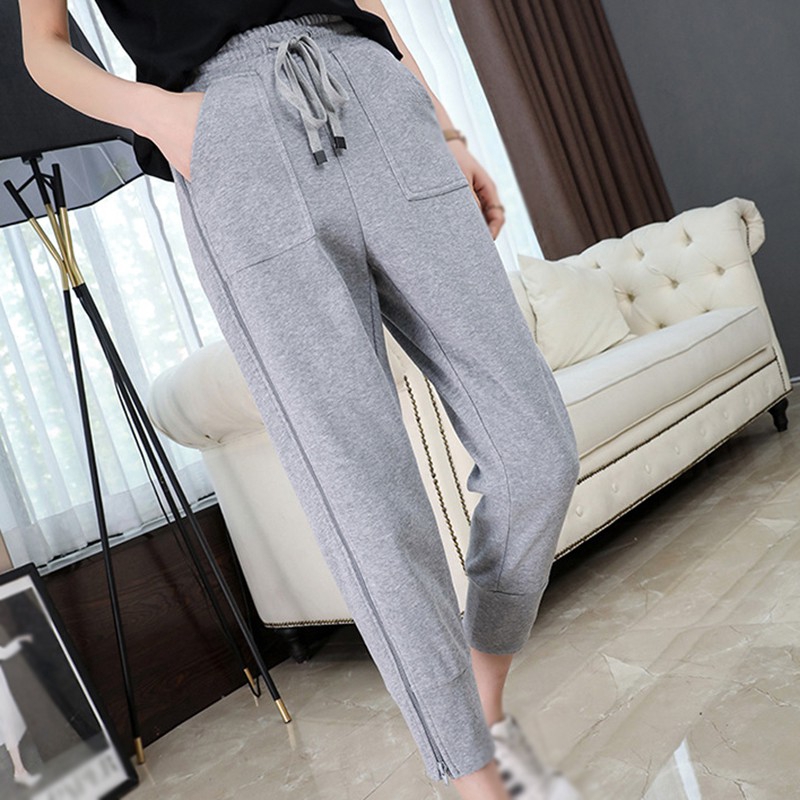 Quần Dài Thể Thao Dáng Rộng Phong Cách Hàn Quốc Thời Trang Mùa Hè