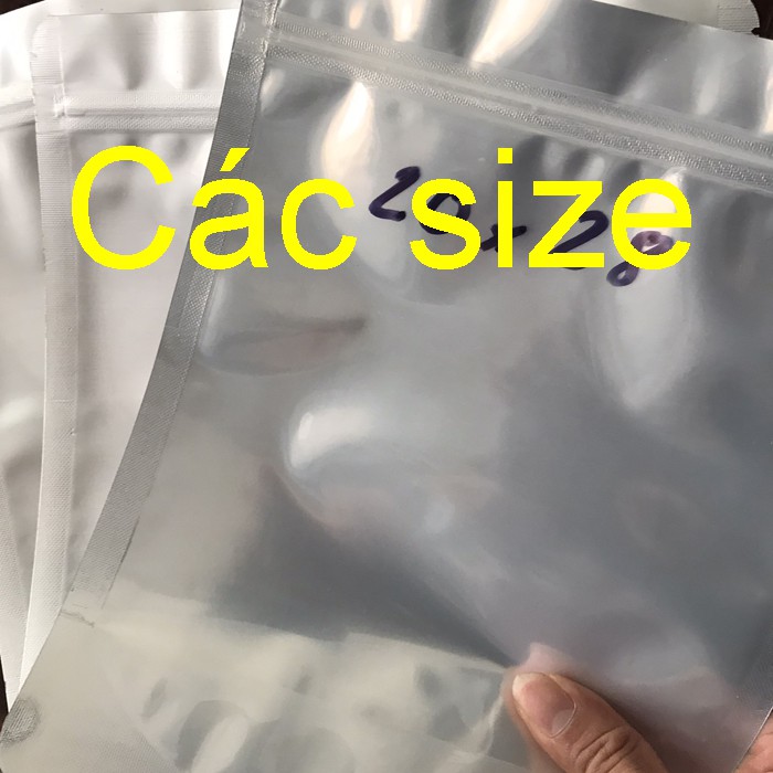 [Giá sỉ] TÚI ZIP BẠC các size / TÚI ZIP 1 MẶT BẠC 1 MẶT TRONG