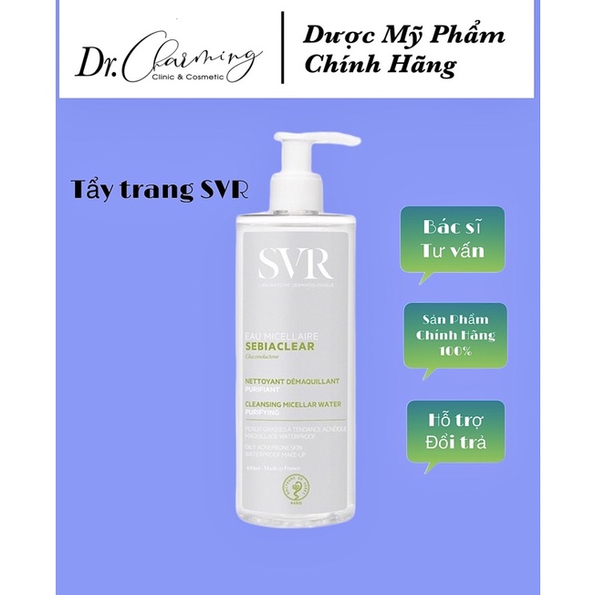 Nước tẩy trang SVR Sebiaclear Eau Micellaire 400ml