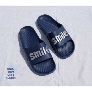 Dép nhựa eva có chữ, dép đi mưa dành cho nam màu xanh đen - May House Shop