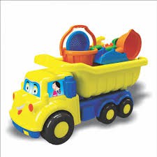 Bộ đồ chơi xe ben đi biển xúc cát