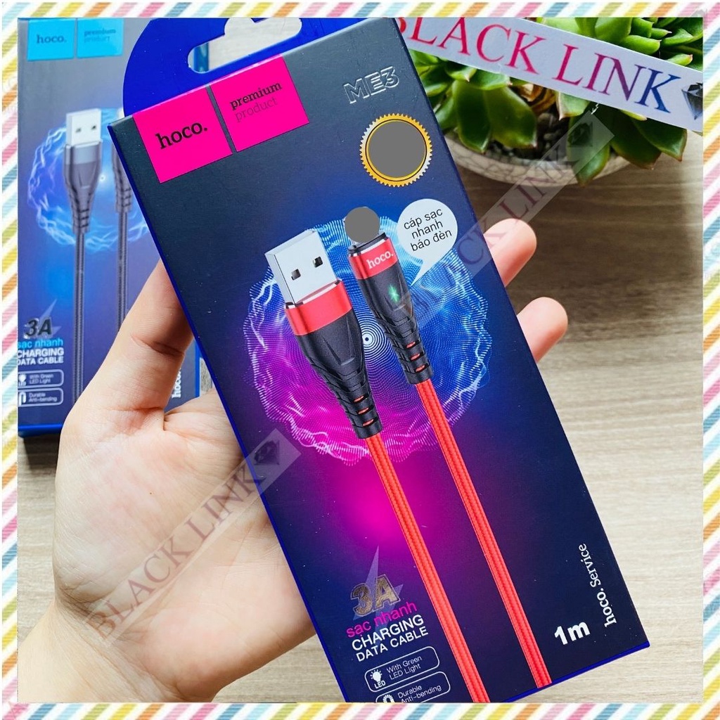 Dây Cáp Sạc 3A HOCO ME3 Điện Thoại Máy Tính Bảng - Dây Cáp Sạc Nhanh Pin Dự Phòng Tai Nghe Bluetooth Không Dây