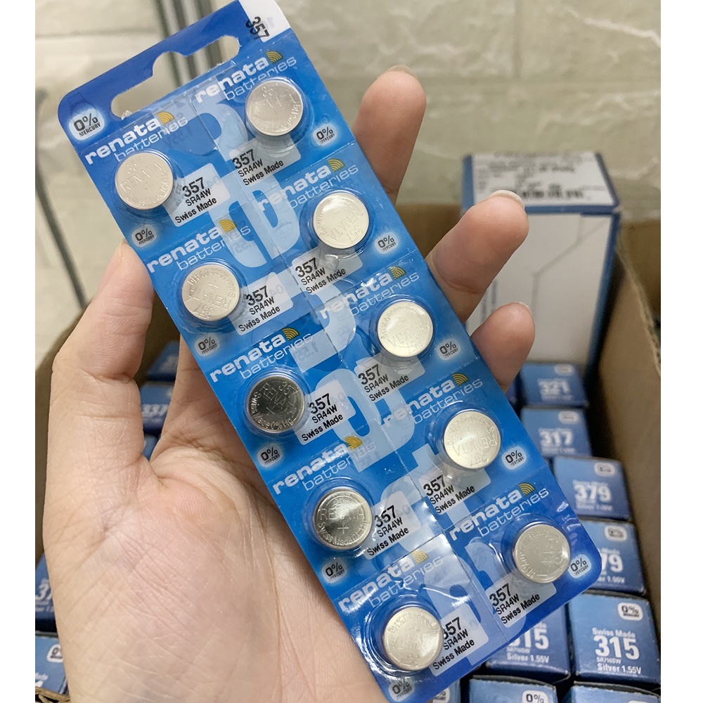 Pin đồng hồ SR44 357 Renata chính hãng
