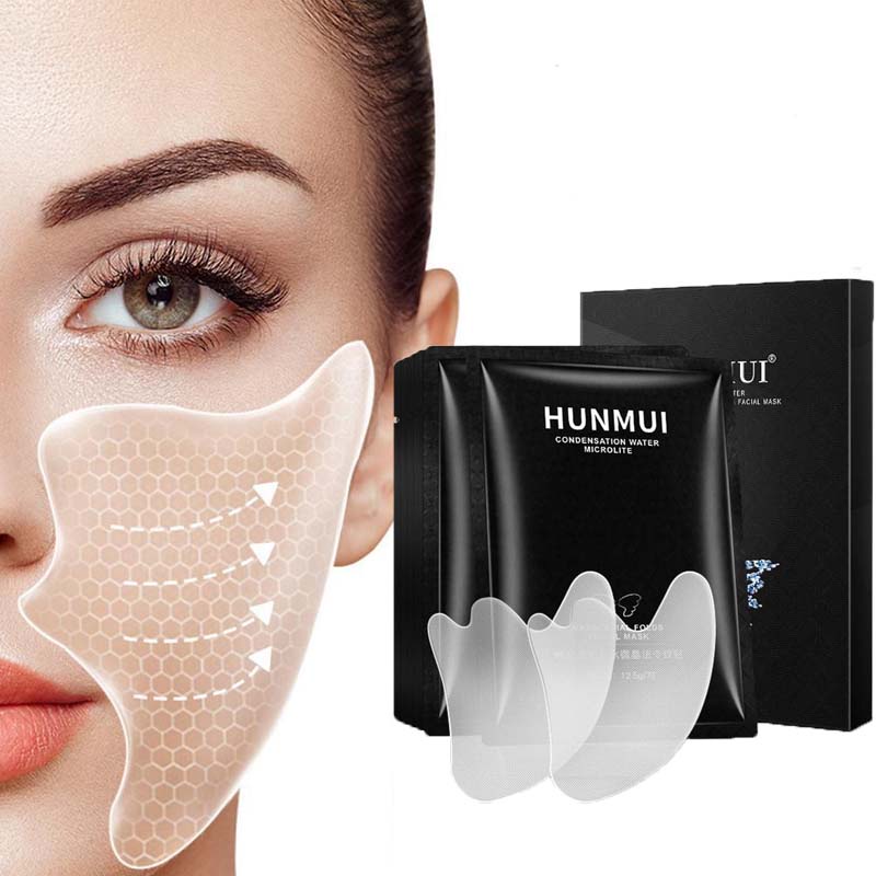 [Hàng mới về] Hộp 5 mặt nạ HUNMUI chứa axit hyaluronic chăm sóc da chống nếp nhăn